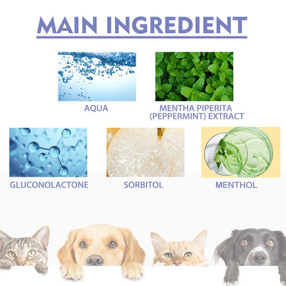 PET Dog Dental Care Spray,Plant-Based Ingredients,Safe and Healthy,Vet-Recommended Breath Freshener & Teeth,No Brushing 30ML Shop Now, Amazing Deal